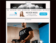 Tablet Screenshot of fit-gear.com